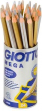 Giotto 519700 Confezione 24 Barattolo Pastelli Mega
