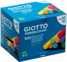 Giotto 539000 Confezione 100 Gessetti Robercolor Colore Assortiti