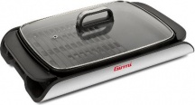 Girmi BQ9100 Griglia Elettrica 2000W Piastra 40x30 cm con Coperchio in Vetro