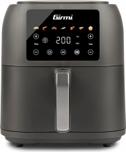 Girmi FG9200 Friggitrice ad Aria 8 Litri 1700 Watt con Timer Ecofrit Deep Grigio