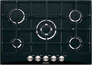 Glem Gas GT755BK Piano cottura 5 Fuochi incasso a gas 1 Tripla Corona 70 cm Nero