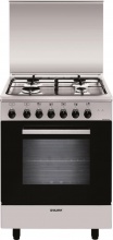 Glem Gas A654MI6 Cucina a Gas 4 Fuochi Forno Elettrico Ventilato Grill 60x50 cm