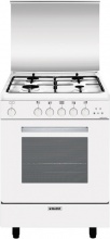 Glem Gas A654VX Cucina a Gas 4 Fuochi Forno a Gas Ventilato Grill 60x50 cm