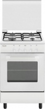 Glem Gas AE55MX3 Cucina a Gas 4 Fuochi Forno Elettrico Grill 53x50 cm Bianco