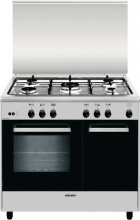 Glem Gas AR965GI Cucina a Gas 5 Fuochi Forno a Gas Grill 90x60 cm Inox