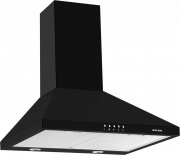 Glem Gas GHP645BK Cappa Cucina Aspirante a Parete Larghezza 60 cm Classe C Nero