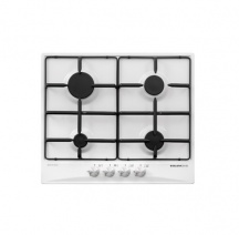 Glem Gas GT64WH Piano cottura incasso gas 4 Fuochi L 60 cm col Bianco