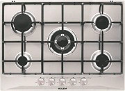 Glem Gas GT755IX Piano cottura 5 Fuochi incasso a gas 1 Tripla Corona 70 cm Inox