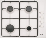Glem Gas GTL 64 WH Piano cottura 4 Fuochi incasso a gas 60 cm Bianco Smaltato