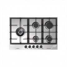 Glem Gas GTP85THIX Piano Cottura 5 Fuochi a Gas 74 cm Acciaio Inox  Professional