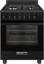 Glem Gas SA66TMBK Cucina a Gas 4 Fuochi Forno Elettrico Ventilato 60x60 cm Nero