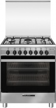 Glem Gas SA765MI6 Cucina a Gas 5 Fuochi Forno Elettrico Ventilato 70x60 cm Inox