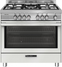 Glem Gas ST965MWH Cucina a Gas 5 Fuochi Forno Multifunzione 90x60 cm Bianco
