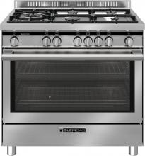 Glem Gas ST96TVI Cucina a Gas 5 Fuochi Forno a Gas Ventilato 90x60 cm Inox