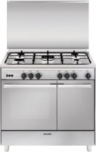Glem Gas UR965VI Cucina a gas 5 Fuochi Forno Gas Ventilato 90x60 cm Portabombola