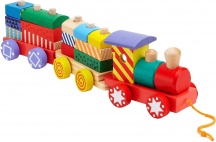 Globo 39996 Trenino Trainabile 16 Pezzi Sir Wood Da 12 A 24 Mesi 12-24 Mesi