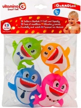 Globo 5407 Vitamina G Set Squaletti Gommolosi 4 Pezzi Prima Infanzia per Bambini 0+