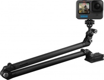 GoPro AEXTM-001 Asta + Supporti Adesivi Kit con Bracci Estensibili Multiuso Nero