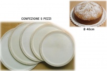 Gp Plast 5768 Vassoio Trinati confezione 5 pezzi cm 40