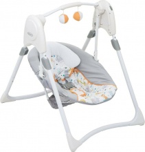 Graco 1AM999LISEU Slim Space - Sdraietta Neonato Elettrica Max 9 Kg Altalena Neonati Linus