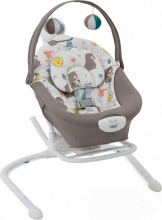 Graco 1AQ999BT Duet Sway Sdraietta Neonato Elettrica Max 9Kg Altalena Neonati Bear Tales