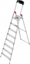 HAILO 8160-801 Scala alluminio 8 gradini Domestica h 345 cm  L60