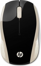 HP 2HU83AA Mouse RF Wireless Ottico 1000 DPI Ambidestro Nero, Oro -  | 200