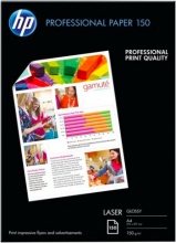 HP CG965A Confezione 150 Fogli A4 Carta Lucida per Stampanti Laser Bianco