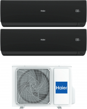 Haier AS25SBBHRA-MB+AS25SBBHRA+H2U14MAAOUT Climatizzatore Dual Split Inverter 9+9 A++A+ R32 WiFi H2U14MAAOUT Sphera