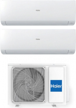 Haier AS25SBBHRA-MW + AS35SBBHRA-MW + H2U14MAAOUT Climatizzatore Inverter Dual Split 9000 + 12000 Btu A++A+ Wifi Sphera