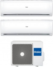 Haier H2U14TAAOUT + HAS09TAAIN + HAS09TAAIN Climatizzatore Dual Split 9+9  Btuh WiFi A++ TRENDY 9+9