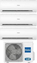 Haier 3 x HAS09FAAIN + H3U21TAAOUT Climatizzatore Trial Split Inverter 9+9+9 Btu Condizionatore A++ TRENDY