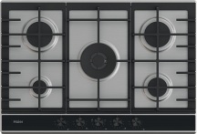 Haier HAHG7W5XH Piano Cottura 5 Fuochi a Gas 75 cm in Acciaio Inox  Series 4
