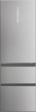 Haier HTW 3618DNMG Frigorifero Combinato 3 Porte 360 Litri Classe D No Frost Inox