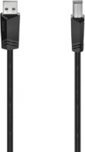 Hama 00200603 Cavo USB 3 m USB 2.0 USB A USB B Nero