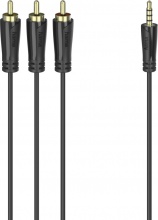 Hama 00205154 Cavo audio1,5 m 3 x RCA jack 3,5 mm colore Nero