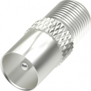 Hama 205223 Connettore Antenna F Coax Adapter Bianco 00