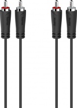 Hama 7205258 Cavo audio 3 m 2 x RCA Nero - 00205258