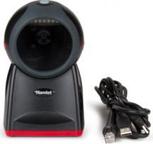Hamlet HBCS-2D360 Lettore di Codici a Barre da Banco 1D2D CMOS Nero