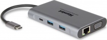 Hamlet HDKC-PD400V Replicatore di Porte per Notebook Cablato USB Type-C Grigio
