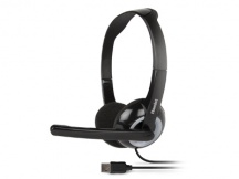 Hamlet HHEADMUS Cuffie Gaming con Microfono integrato, Antirumore, Colore Nero