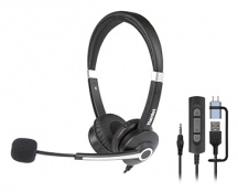 Hamlet HHEADM-UJX Cuffie Gaming a Padiglione Cablate Microfono Nero