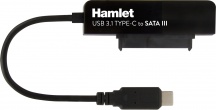 Hamlet XADTC-SATA Adattatore USB 3.1 Type-C to SATA III per collegare hard disk