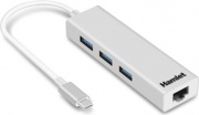 Hamlet XHUB331TCL Hub USB 3.2 Gen 1 Type-C 5000 Mbits Bianco