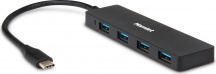 Hamlet XHUB4031TC Hub USB 3.0 4 porte USB Type-C 3.1 colore Nero