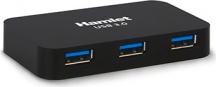 Hamlet XHUB430BK Hub USB 3.0 4 porte Autoalimentato colore Nero