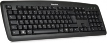 Hamlet XKKITA2-D1W-BK Tastiera USB lingua Tedesca colore Nero