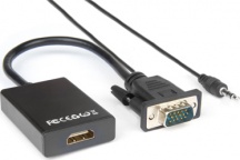 Hamlet XVAVGA-HDMA Cavo e adattatore video VGA D-Sub HDMI tipo A Standard Nero