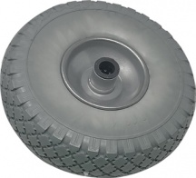 Hand 5635h5681 Ruota Pu Antiforo per Bravetta mm 255x75 Disco Metallo Mozzo mm 75 F.mm 20