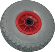 Hand 5637a5683 Ruota Pu Antiforo per Bravetta mm 255x75 Disco Plt Mozzo mm 75 F.mm 20